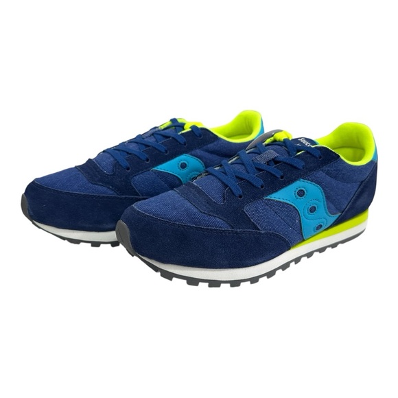 Saucony Jazz Low Pro Blue Green Athletic Shoes Training boys Size 5 - Picture 4 of 9